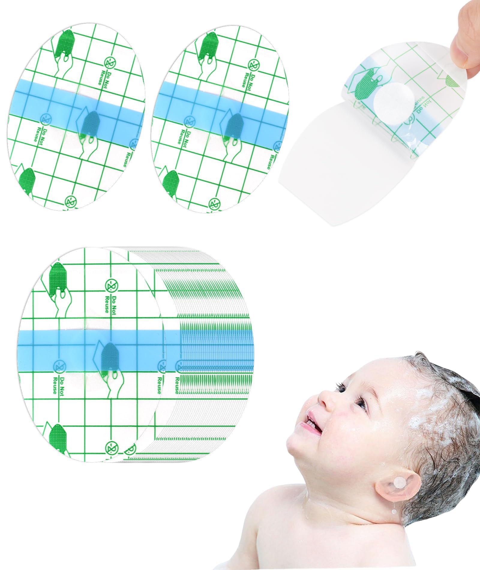 40 Pcs Ear Protector from Water, Ear Cover for Bathing Waterproof Ear Stickers Ear Covers for Swimming Kids Bathing Ear Stickers Ear Caps for Shower for Swimming, Showering and Other Water Sports (B0D477CQWV) Amazon Price History, Amazon Price Tracker