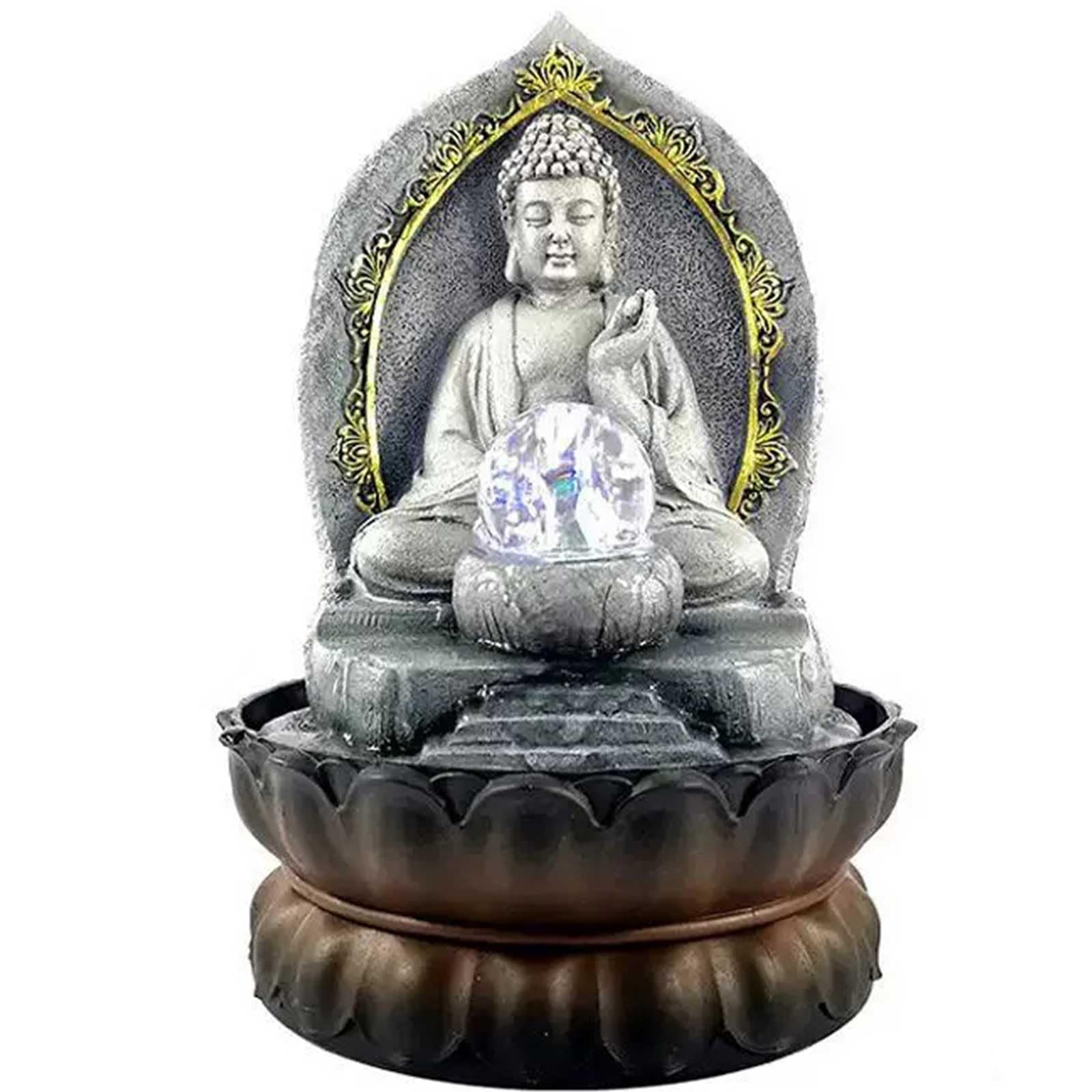 DECORN Buddha Waterfall Fountain Indoor Tabletop Fountains