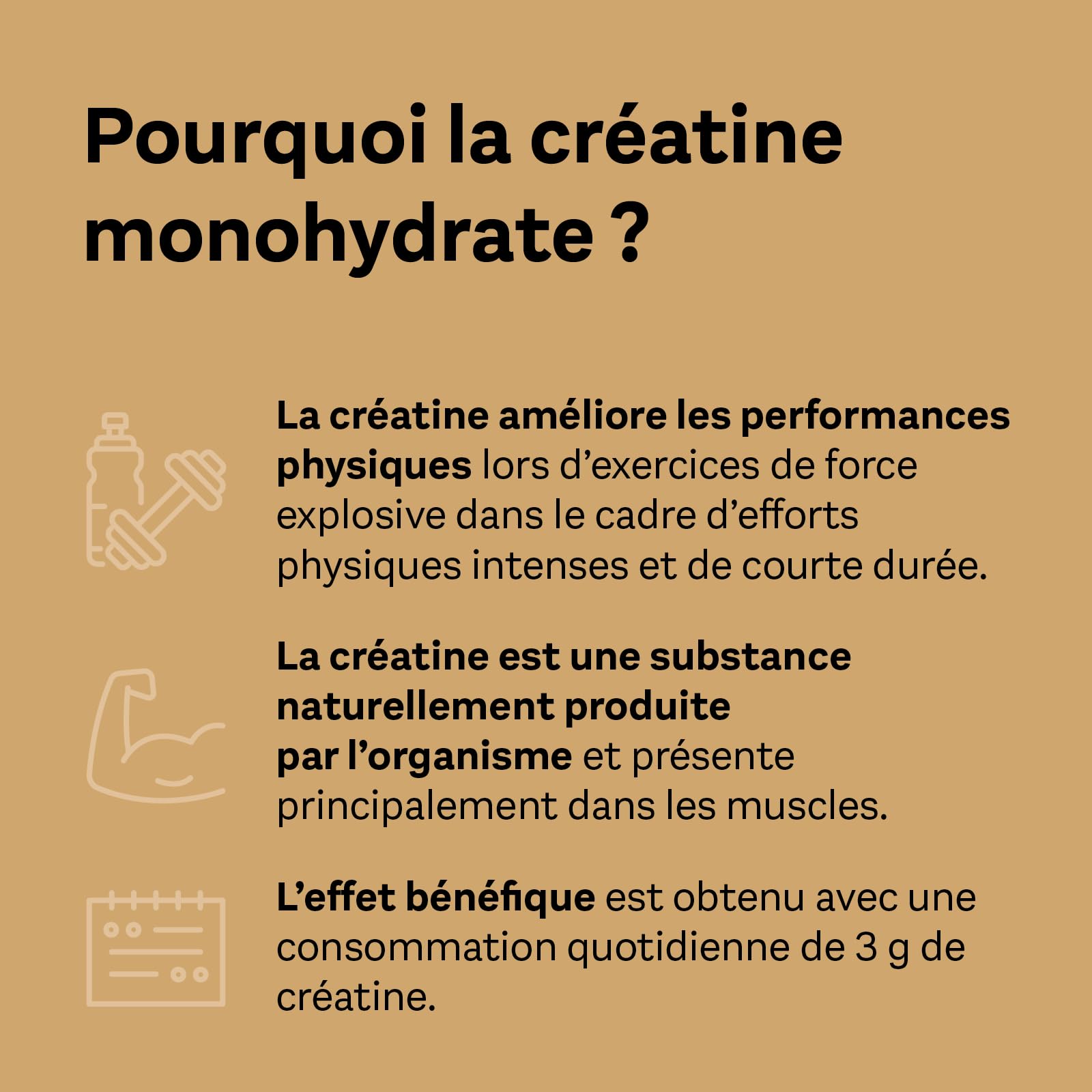 Doppelherz Créatine Monohydrate, Créapure, Récupération musculaire, 500 g | Complément alimentaire, Créatine en poudre, Performance et récupération musculaire, À dissoudre, Goût neutre, Sans additif