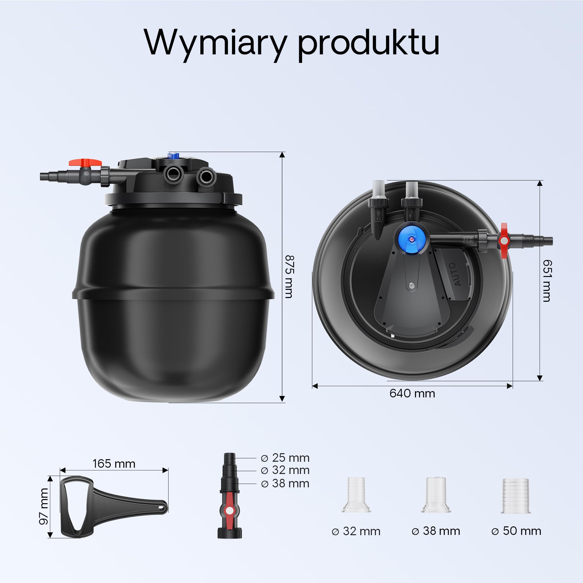 SunSun Kompletny zestaw: CPA-50000 filtr ciśnieniowy do oczka wodnego do 100000 l z 55 W UV-C, NEO12000 SuperECO pompa do oczka wodnego 12000 l/h 100 W, 10 m wąż do oczka wodnego 38 mm (1 1/2