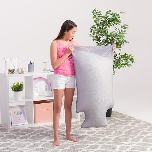 Miniatura 3 de Posh Creations Recambio de puf de relleno de espuma 100 L 2 unidades blanco con boquilla de cremallera EZ-Pour AMZMIC-E70