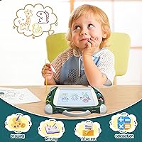 Vista 4 de Tablero de dibujo magnético, juguetes para niños de 1, 2, 3 años, tablero de dibujo para niños, cumpleaños, Pascua, Navidad, Halloween, regalos