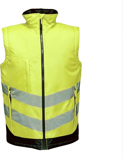 Regatta TRA840 20750 Professional Hi-Vis Body warmer, Yellow/Navy, S