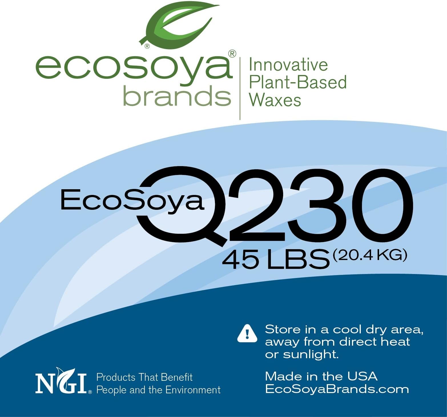 EcoSoya Q230 (CB-PB) Wax - 10 pound bag, priced per bag