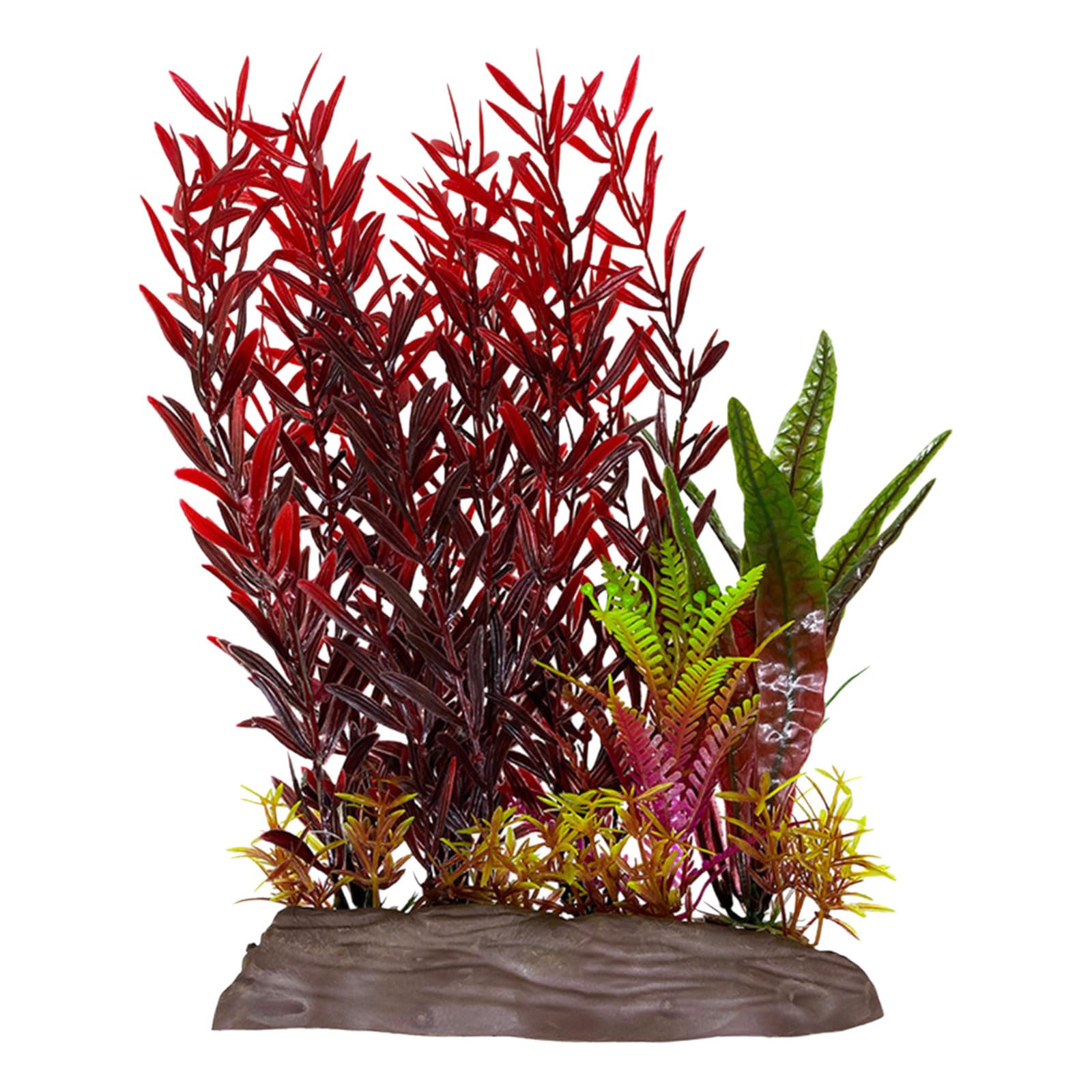 Msioytog Simulation Water Grass Aquariums Decoration Green Plant with Base for Fishtanks Environment Enhancing Hideouts for Shrimp Water Plant