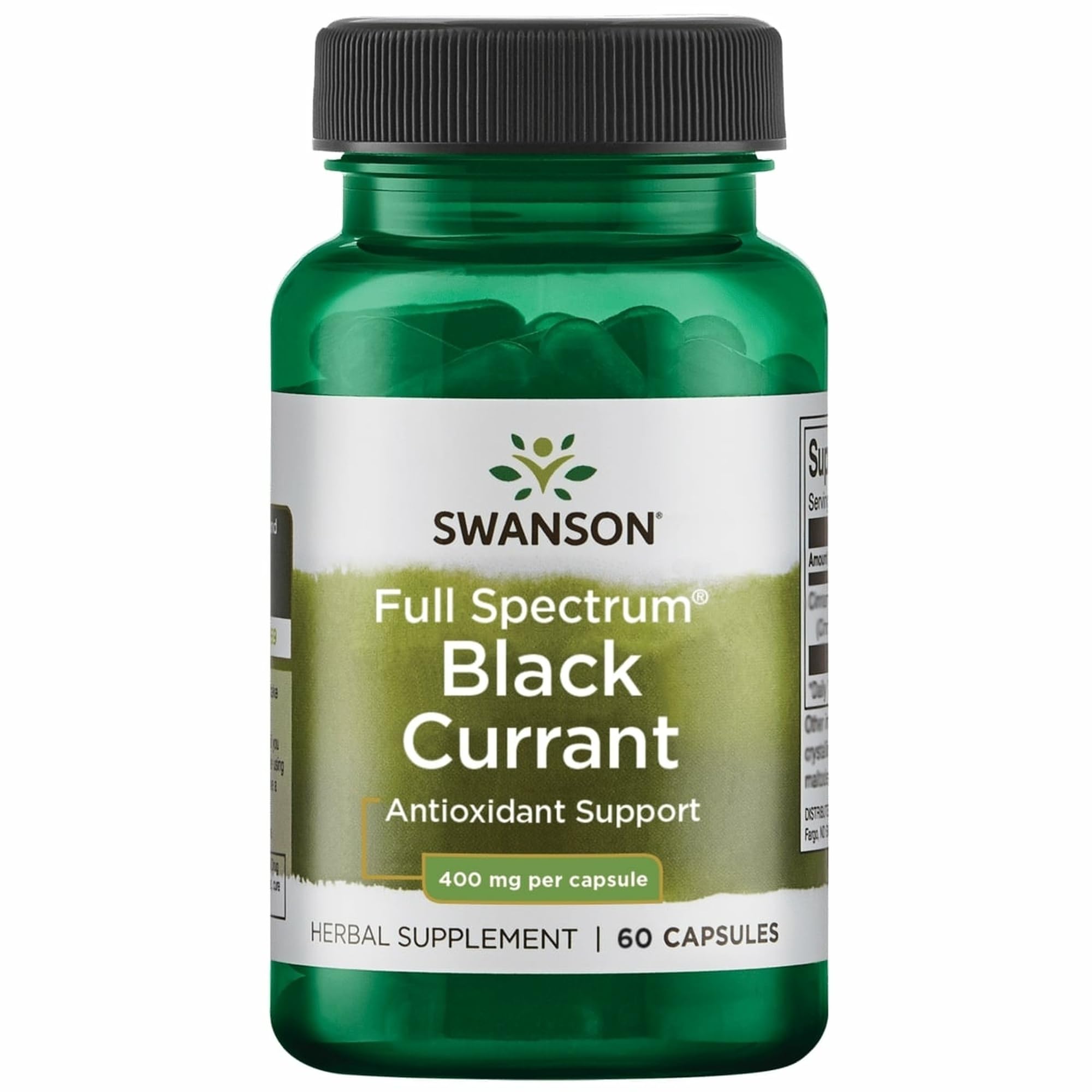Swanson Full Spectrum Μαύρο Σταφύλι 400 Milligrams 60 Κάψουλες