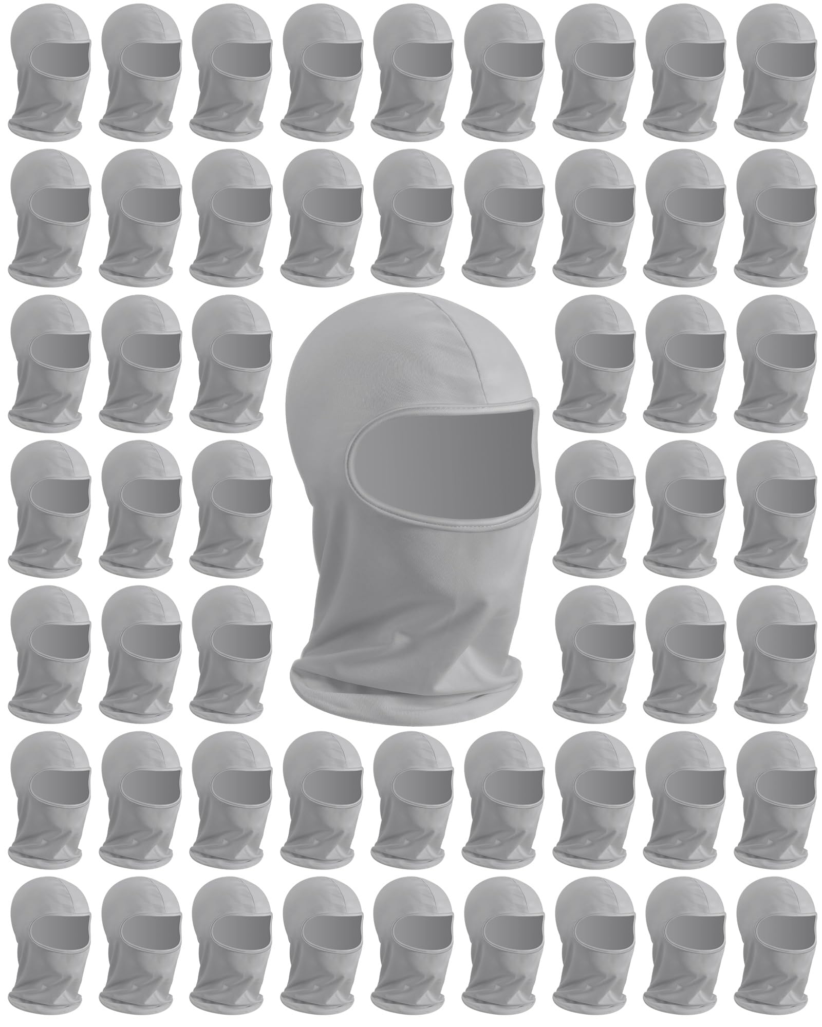Panitay 50 Pack Spray Sock Head Socks Painters Hood Mask,Light Gray