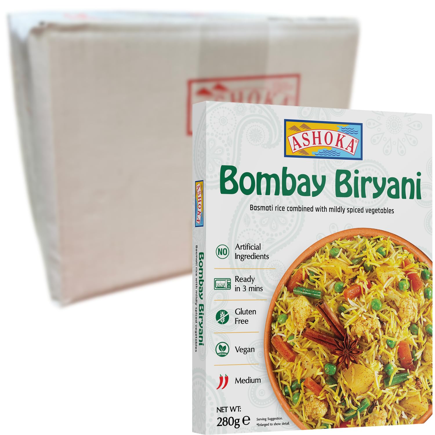 ASHOKA - Bombay Biryani Instantáneo 20 X 280 GR Multipack