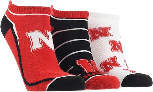 TCK Nebraska Cornhuskers - Calcetines invisibles para campo completo, paquete de 3 disponible en Yaxa Costa Rica
