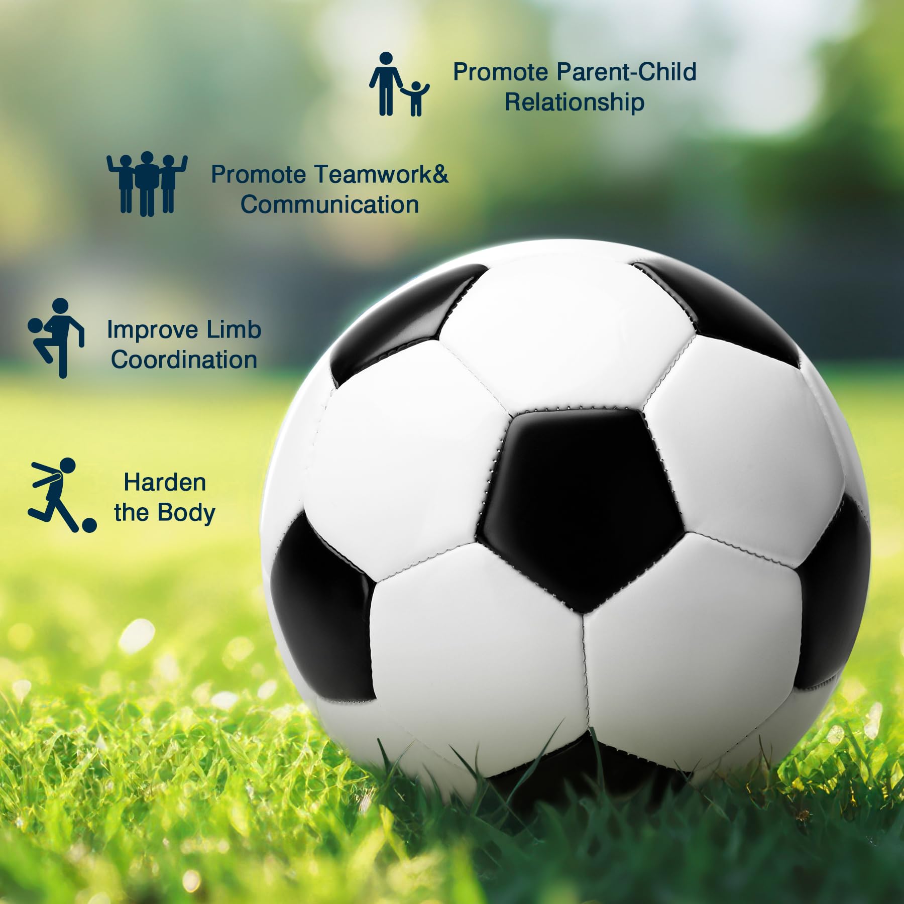 INPODAK Pallone da calcio taglia 4