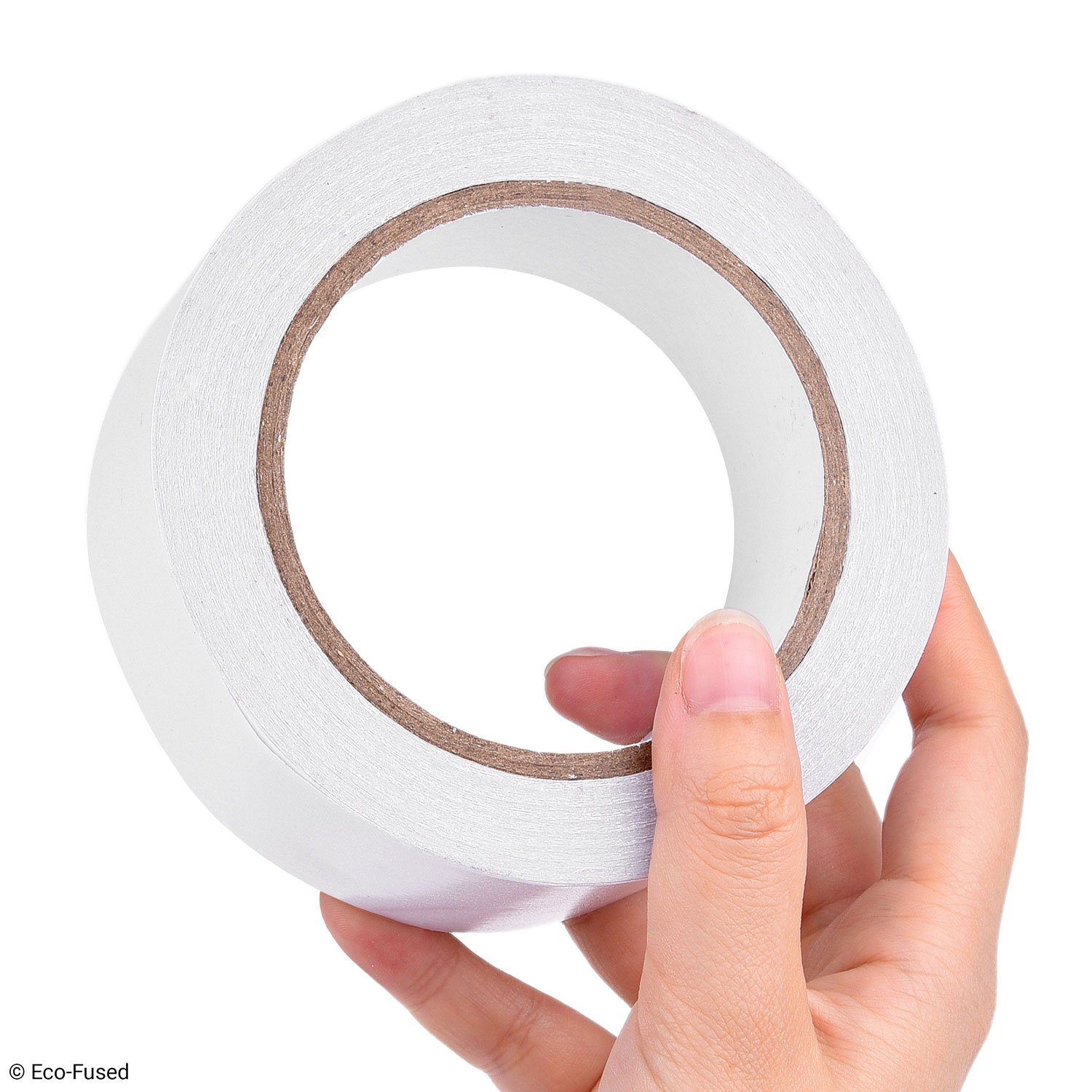 Eco-Fused Dwustronna taśma klejąca premium – szerokość: 40 mm – długość: 25 m – do sztuki i rzemiosła, DIY i biura – szybkie i łatwe zastosowanie na papierze, szkle, tworzywie sztucznym, drewnie