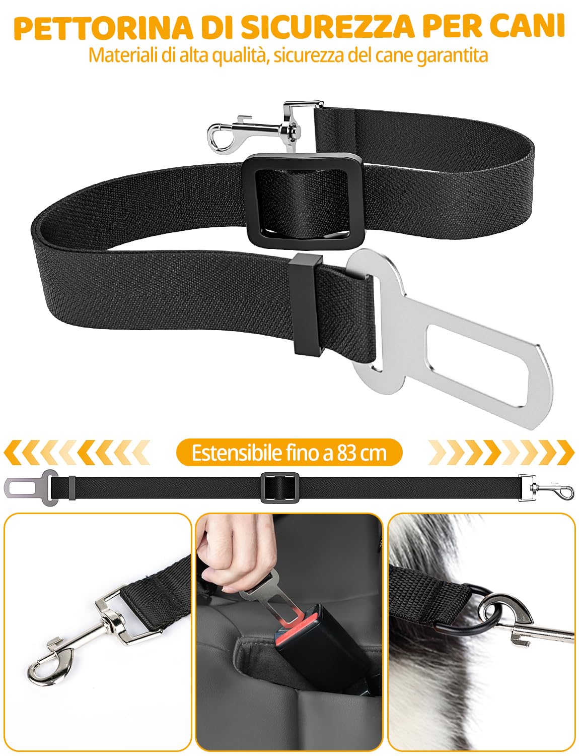 DZKKIUR 4-in-1 Coprisedile Auto per Cani posteriore Coprisedili Auto Cani Posteriori Copertura Sedili Impermeabile, Antigraffio e Antiscivolo, Adatto a Molti Modelli di Auto (153x213cm)