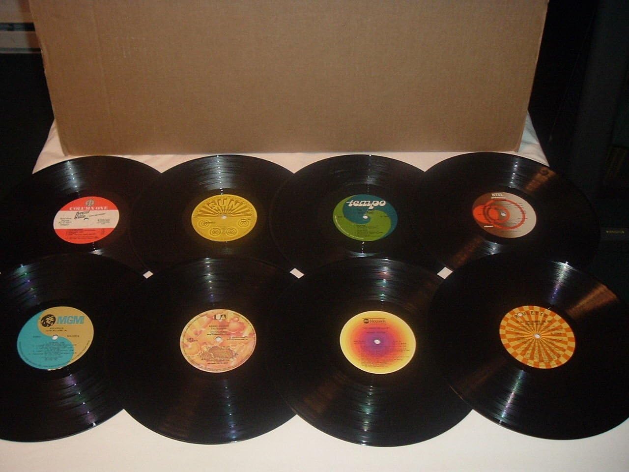Genuine Record Decorations By VILLAGE MUSIC WORLD| Set Of 15| 33 RPM, 12” Vinyl Records | Party Decorations, Arts And Crafts Supplies / Vintage/ Retro/ Home Décor