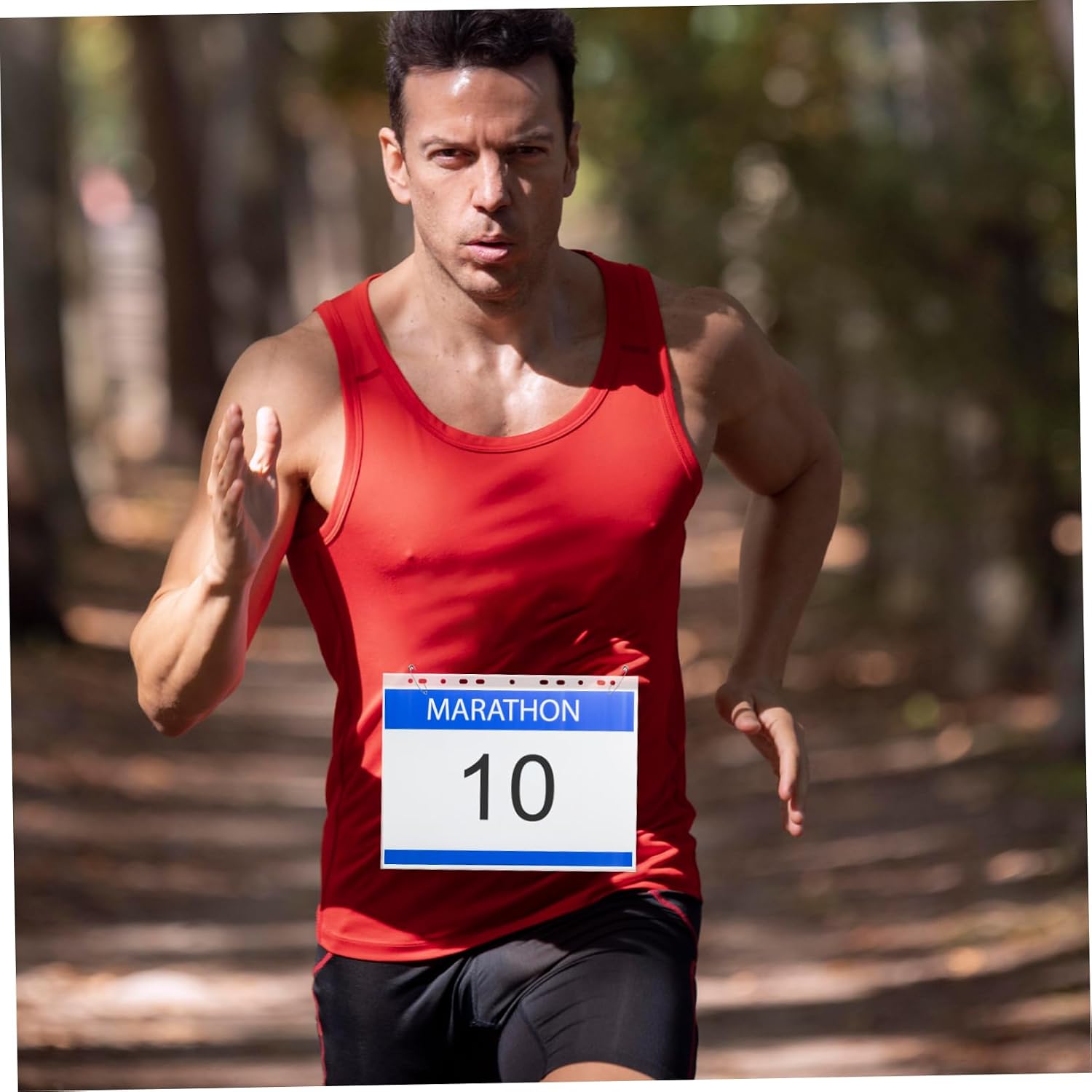 Kisangel 100pcs Bib Display Holder Storage Container for Running Races Easy Reading and Portability for Athletes and Events
