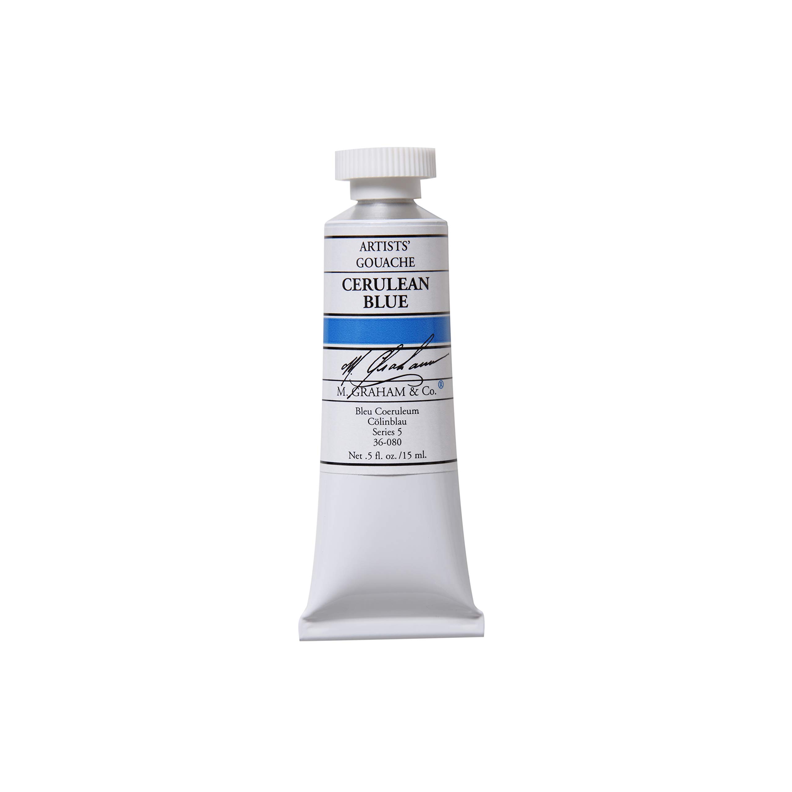 M. Graham 30ml Tube Gouache Paint, Cerulean Blue