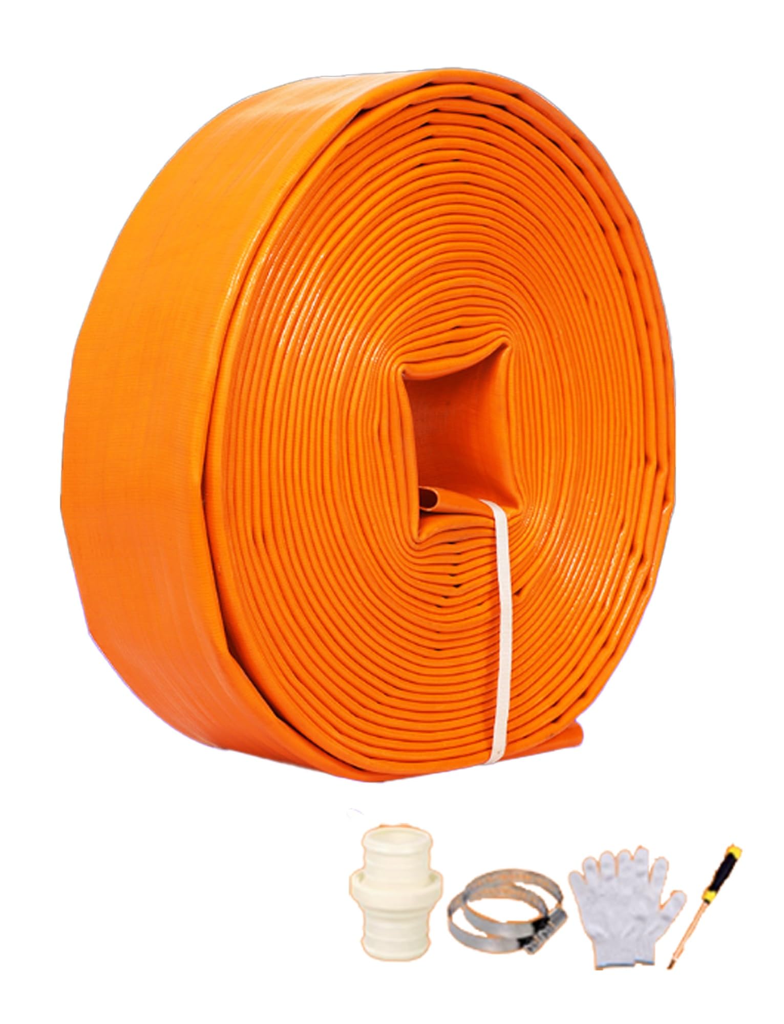 Manguera de drenaje for piscina de PVC de 2 pulgadas, con abrazadera for desagüe de piscinas, filtro de limpieza, bomba de sumidero.(25meter)