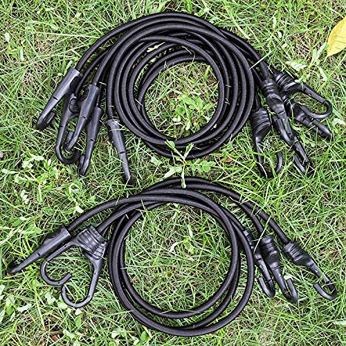 ZHOUBIN 32 Inch Black Bungee Cords with Hooks Heavy Duty, 2 Pcs by ZHOUBIN - Image 4