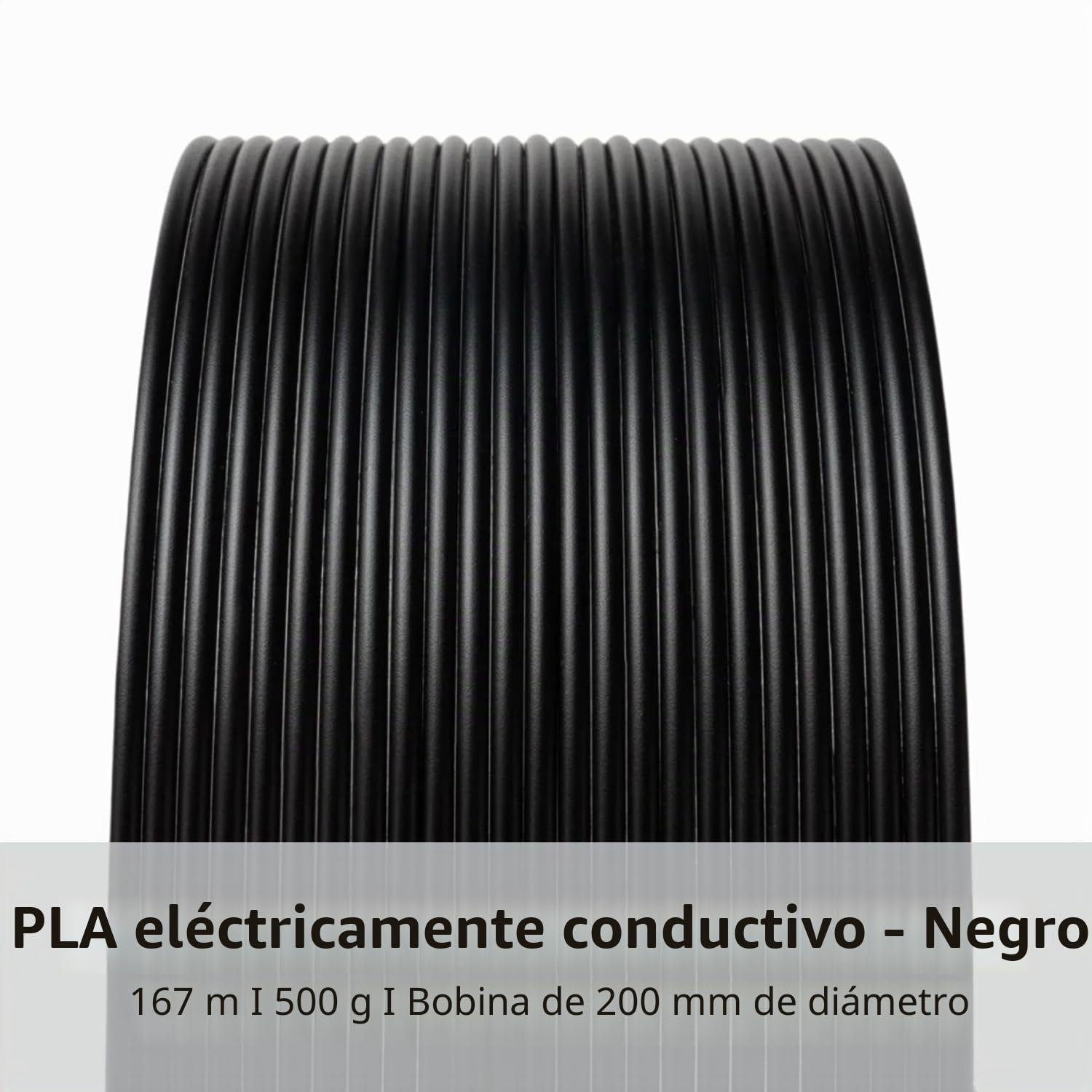 Proto-pasta CDP11705 Composite Conductive PLA, 1,75 mm, 500 g, color negro