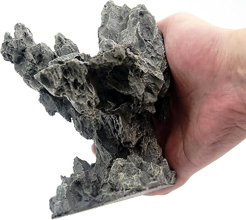 Miniatura 10 de Rocas decorativas para pecera. Modelo de decoración de acuario. Paisaje acuático superior fácil (Soul Canyon-16 pulgadas)