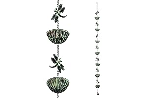 Alpine Corporation Dragonfly Chain Rain Catcher