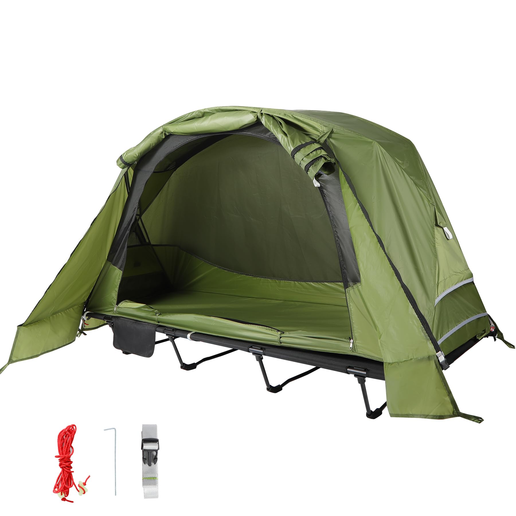 REDCAMP Person Foldable Off-Ground Camping Tent with Camp Bed, Portable  Elevated Tent Cot, Waterproof Outdoor Dome Tent for Picnic Hiking,Easy Set - Main Image