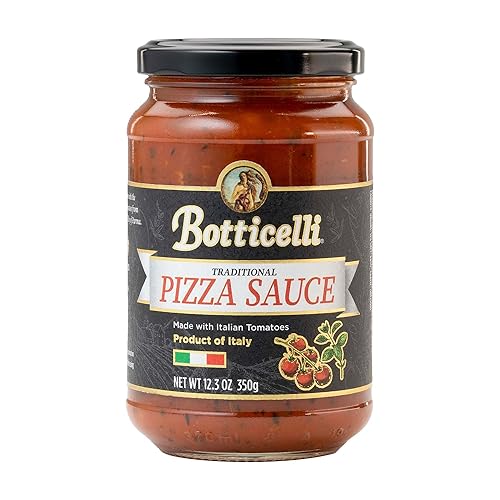 Botticelli Salsa de pizza italiana de alta calidad para un auténtico sabor italiano Paquete de 2 Aprobado por Whole30 Hecho en Italia baja en