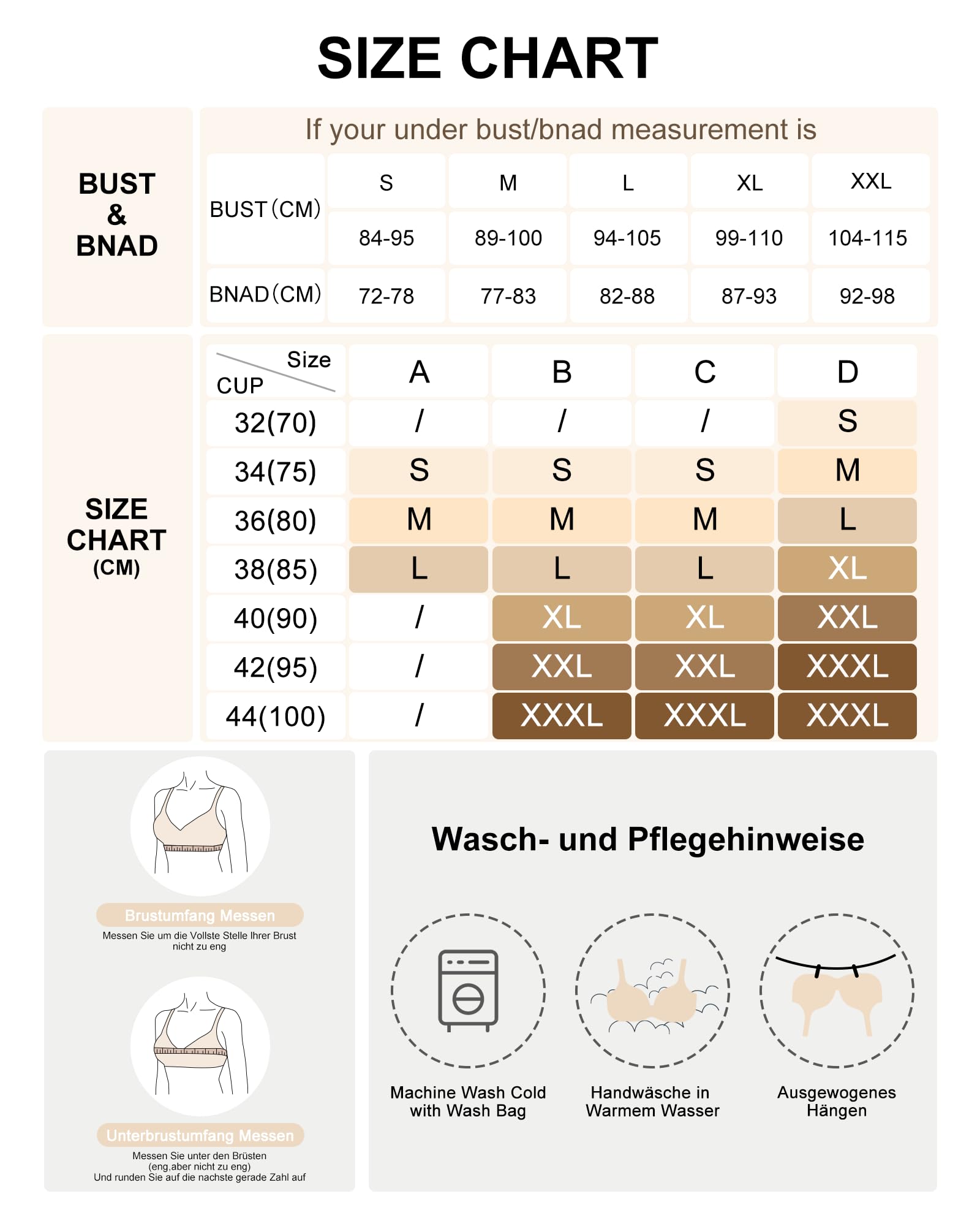 SHARICCA Damen BH ohne Bügel Push-Up Spitzen-BH Nahtloser T-Shirt BH mit Vollbügel Weicher Wireless Bralette Atmungsaktiv für Alltag Schlaf