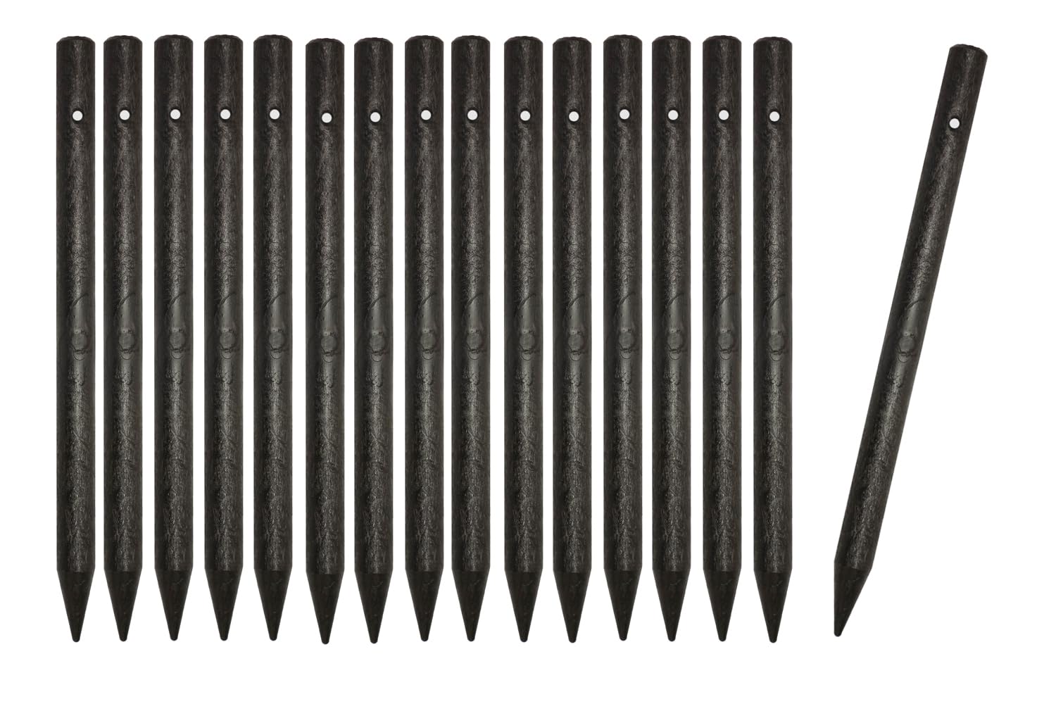 大研化成工業 樹脂製万能杭 50φ×750mm・穴あり(B-5007-A)・16本セット
