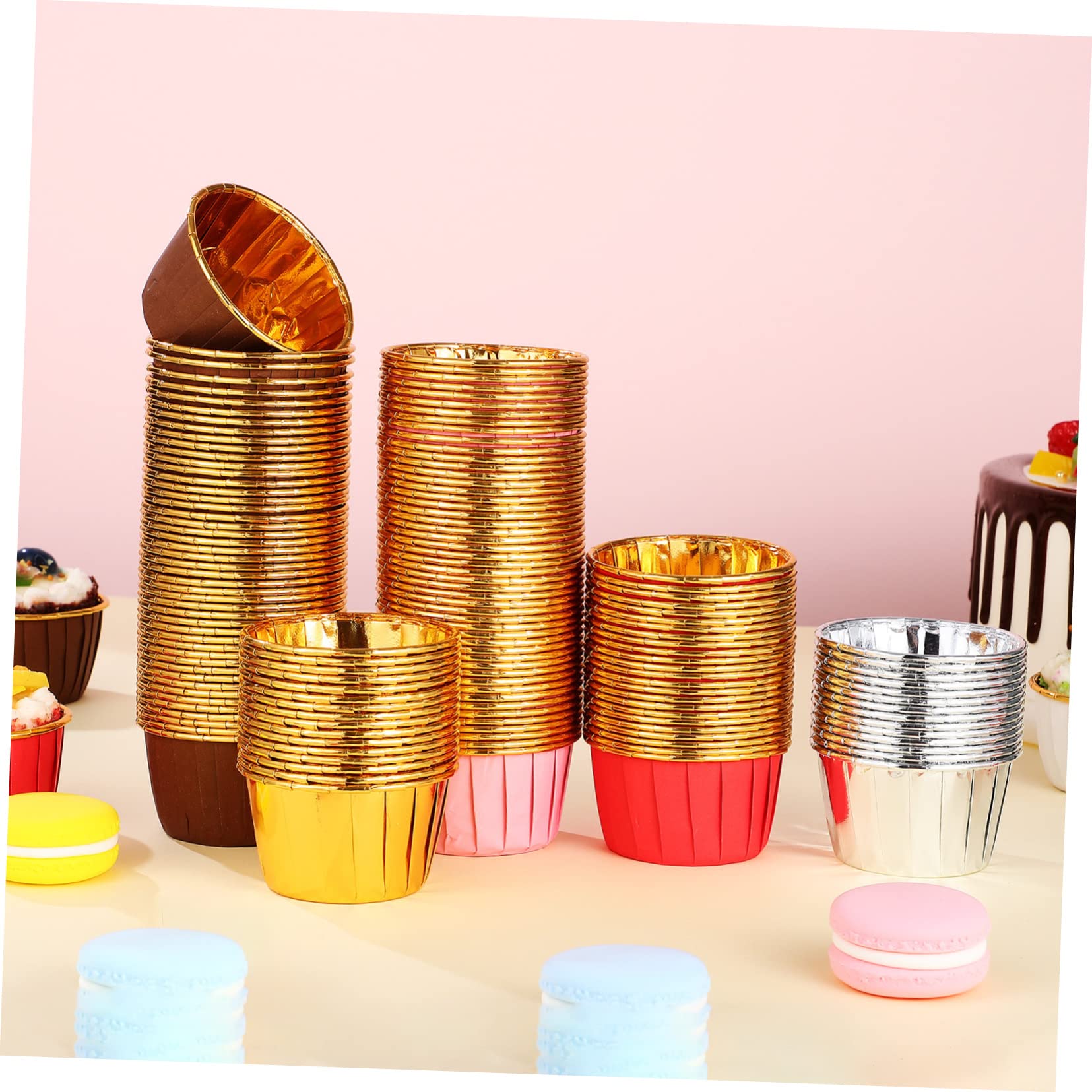 TOPBATHY Papier Cupcake Liners 300 Pezzi in Carta Composita