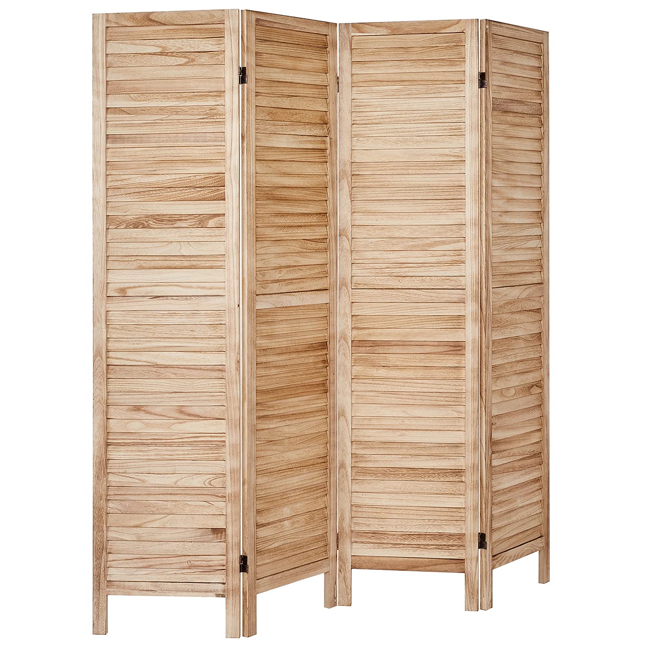 Rose Home Fashion RHF 4 Panel 5.6 Ft Tall Wood Room Divider, Wood