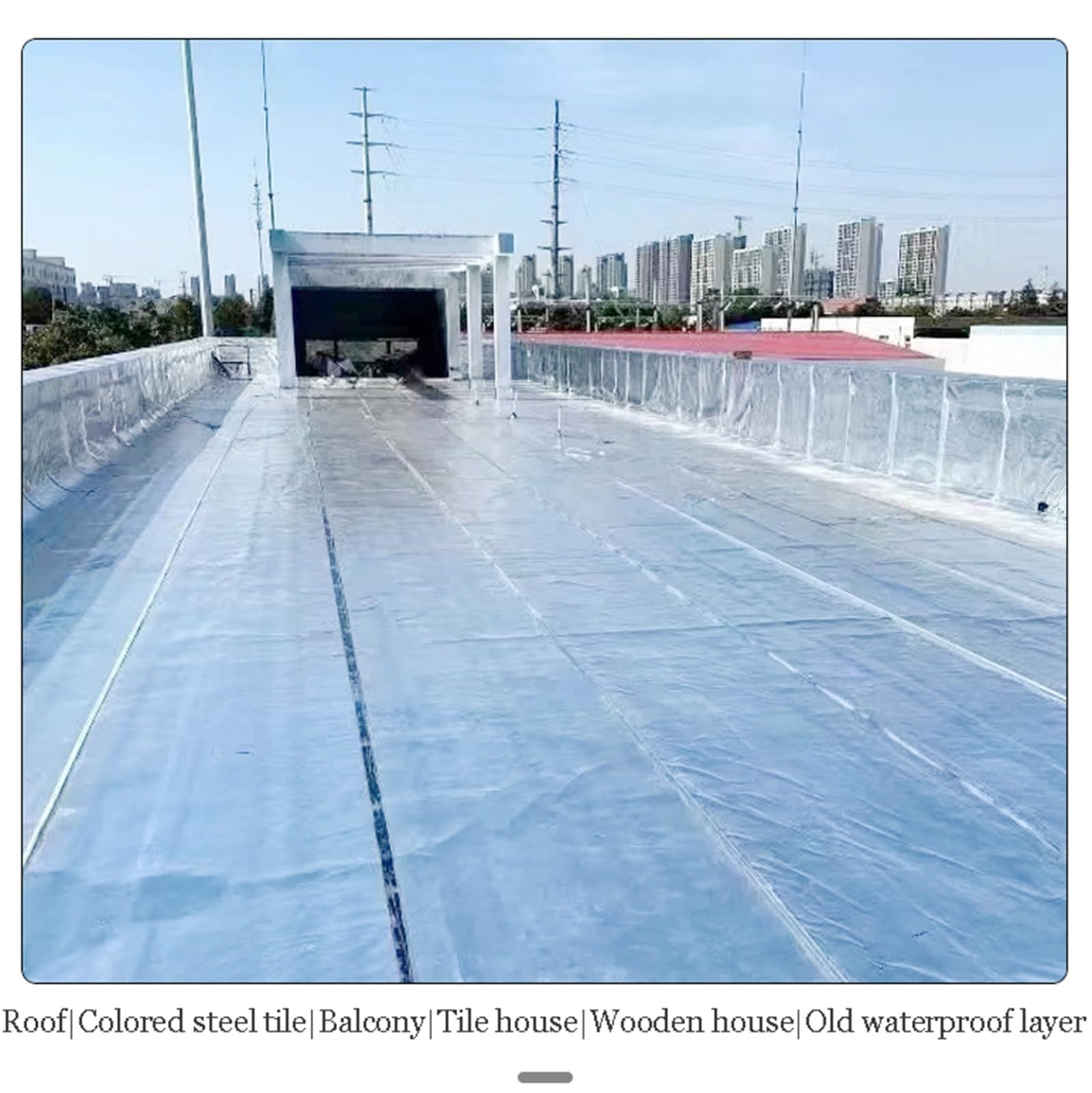 Cinta de sellado resistente al agua, rollo de 10 m para reparación de ventanas de techo y canalones, sellador duradero de fugas de juntas de cubierta y costuras (1,2 mm de grosor, 0,2 m de ancho)