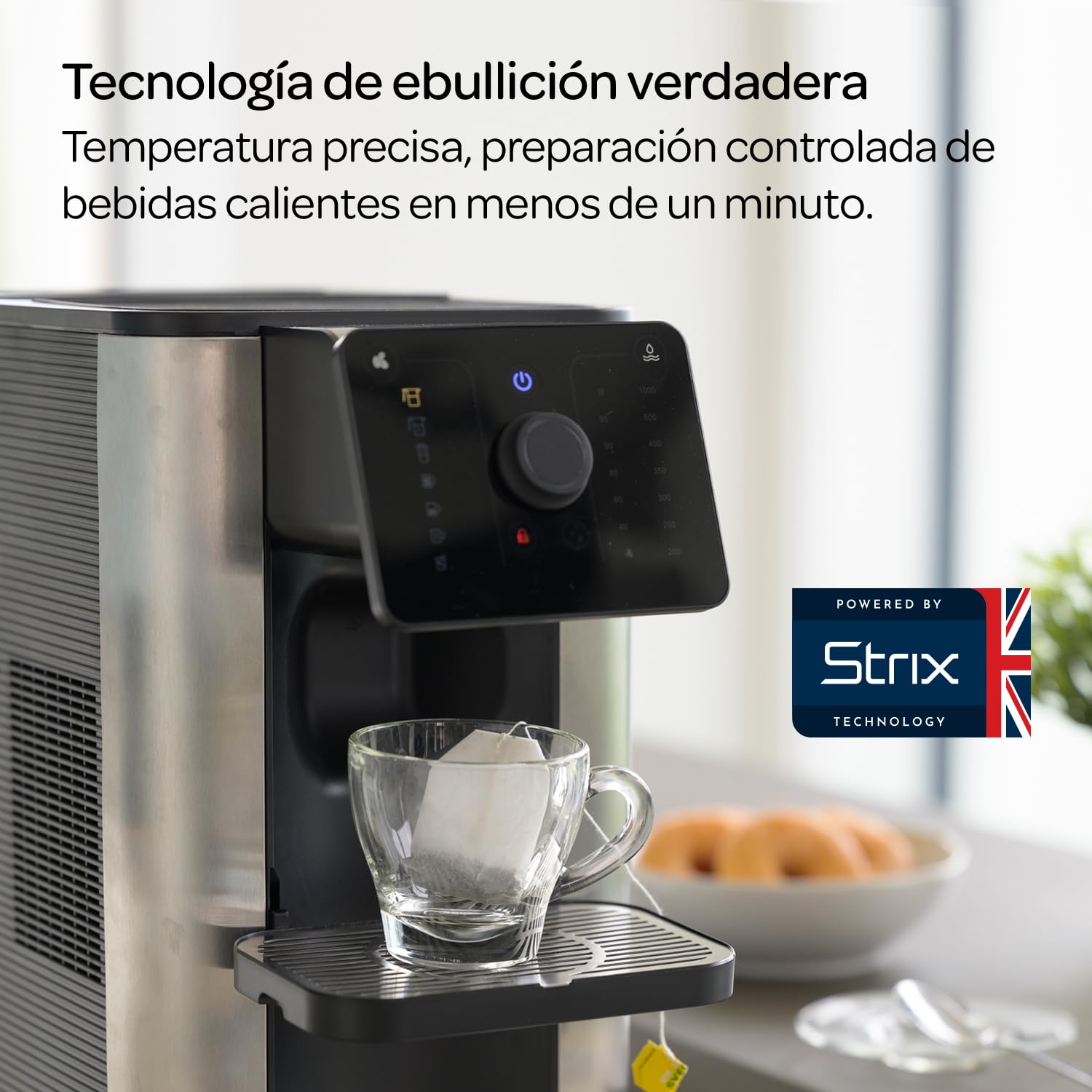 Aqua Optima Máquina de café por goteo Aurora con agua filtrada y dispensador instantáneo. Incluye filtro Evolve+ de 30 días. Ahorro de energía, ajuste de temperatura y cantidad de agua. Plug & Go.
