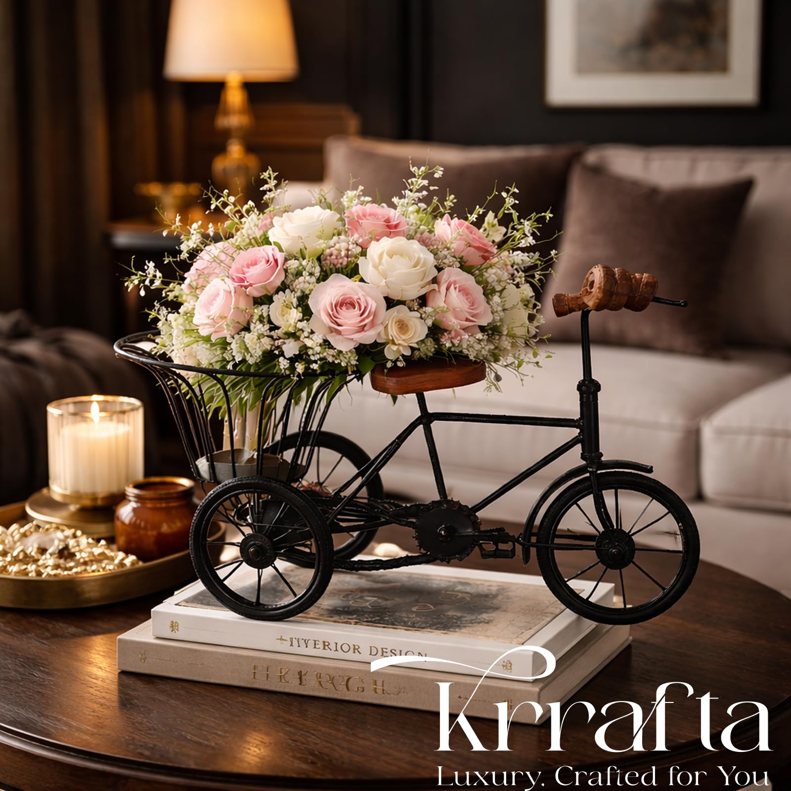 置物 M Buy Vintage Cycle Flower Vase Stand | Decorative Tricycle Planter
