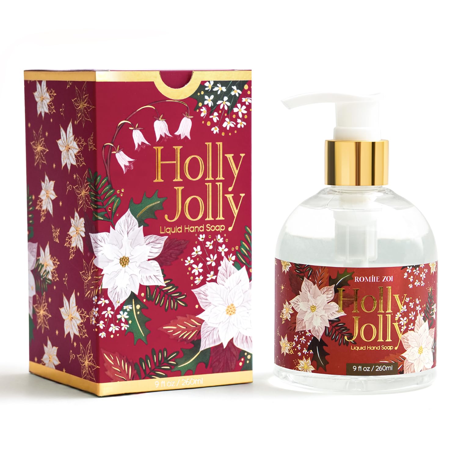 Amazon.com: ROMIIE ZOI Christmas Liquid Hand Soap with Gift Box