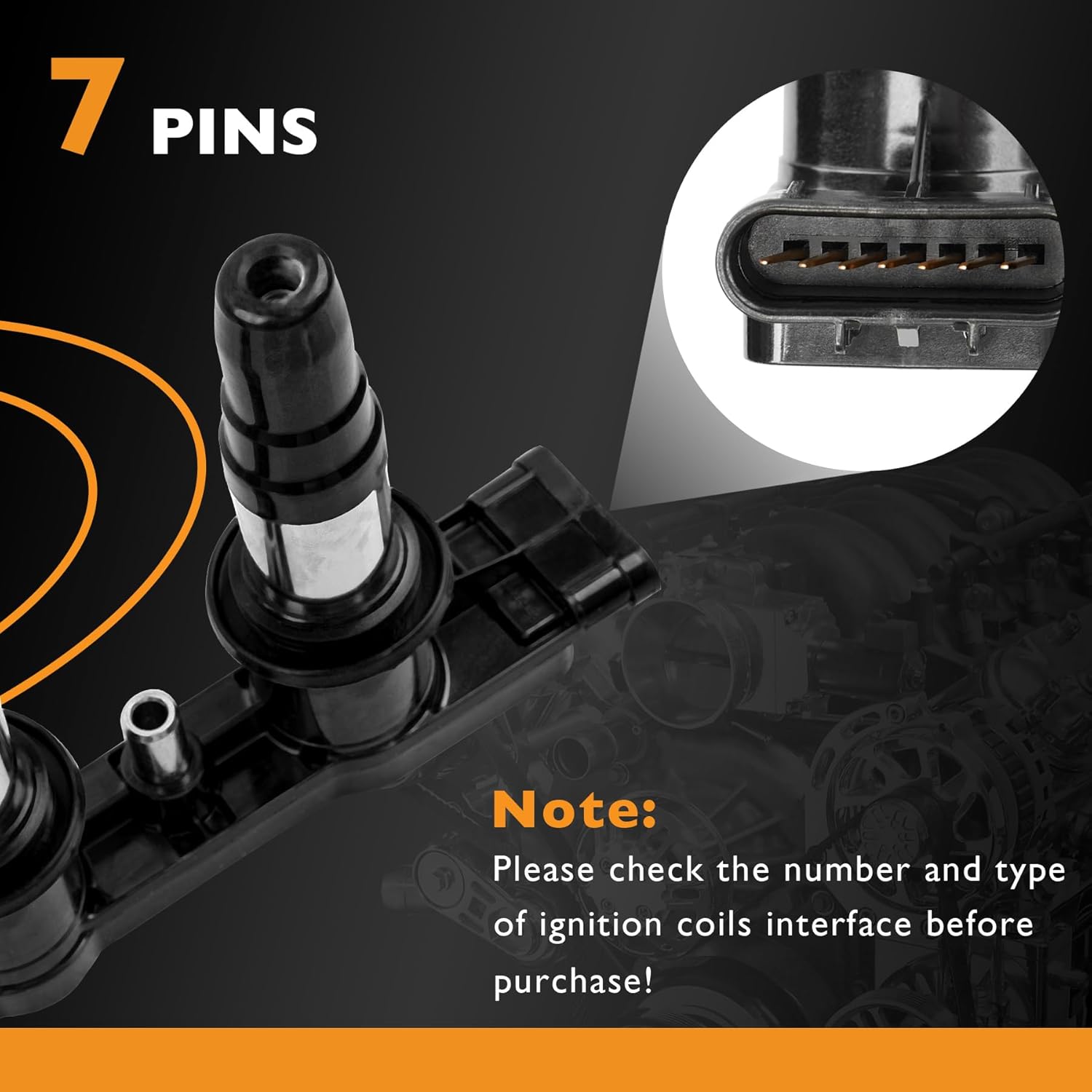 HQPASFY Ignition Coil Pack UF620 & Iridium Spark Plugs Compatible with Chevrolet Aveo Aveo5 Cruze Soni Chevy Cruze Limited, Pontiac G3 L4 1.6L 1.8L Replace# 5C1703, D517C, 55577898