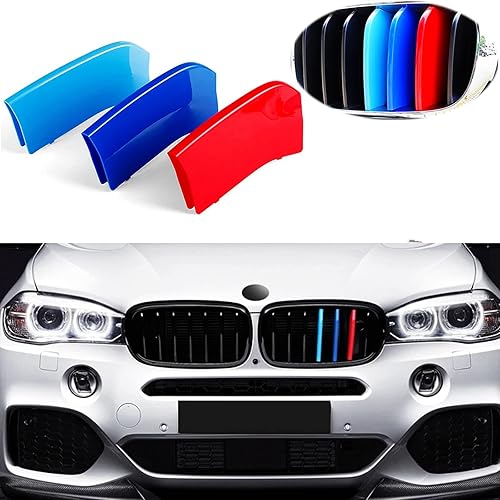 Miniatura 8 de Ajuste exacto M - Rejilla de color compatible con BMW 2003-2006 E53 X5 7-vigas central riñón parrilla