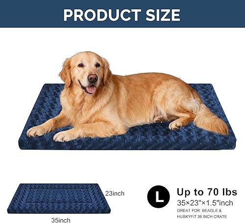 Miniatura 5 de Almohadilla para cama de perro, alfombrilla de cama para perros grandes que duermen, suave, duradera, lavable y antideslizante, alfombrilla