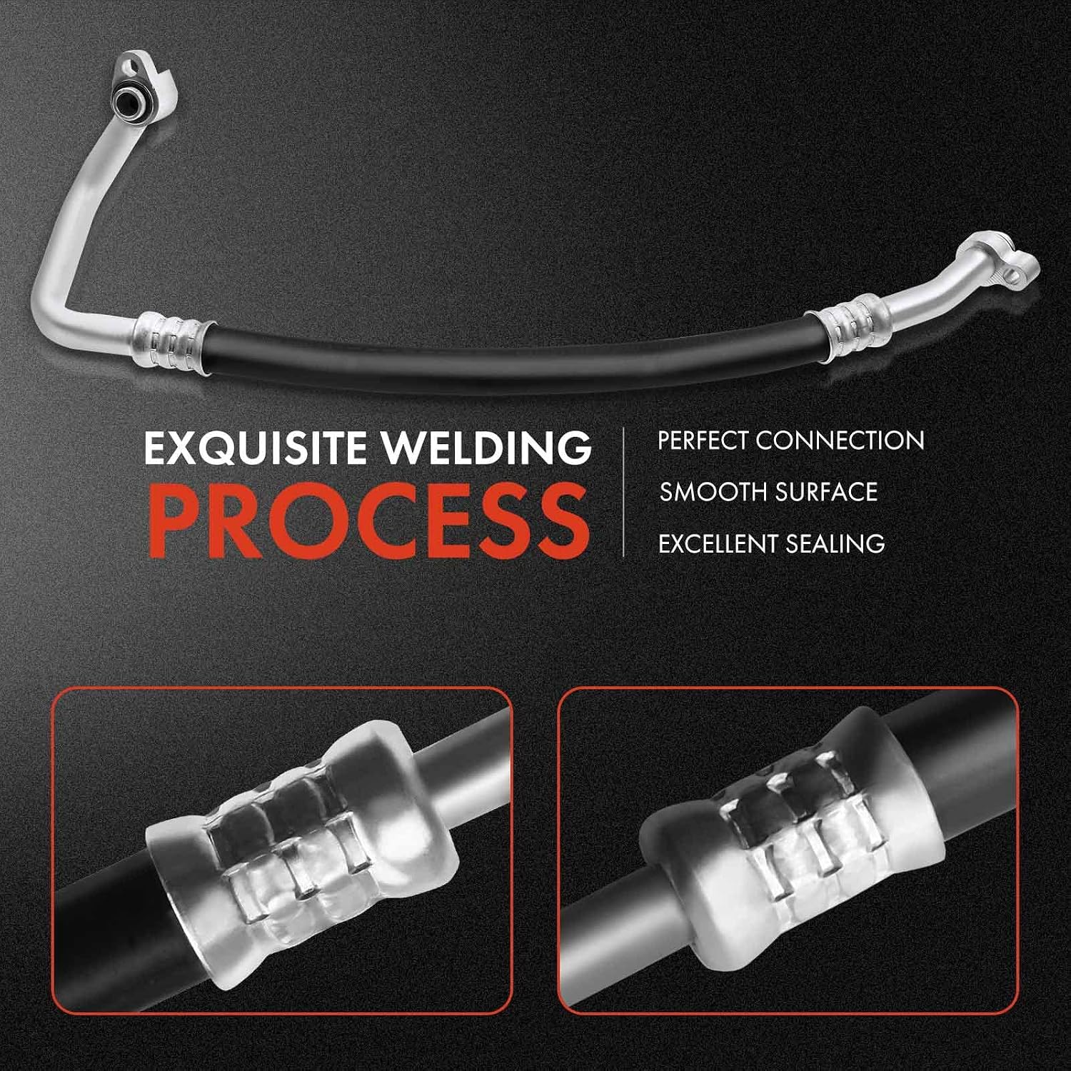 A-Premium A/C Suction Hose Assembly Compatible with Dodge Journey, 2011-2020, 2.4L, with Automatic Temperature Control, Compressor to Evap