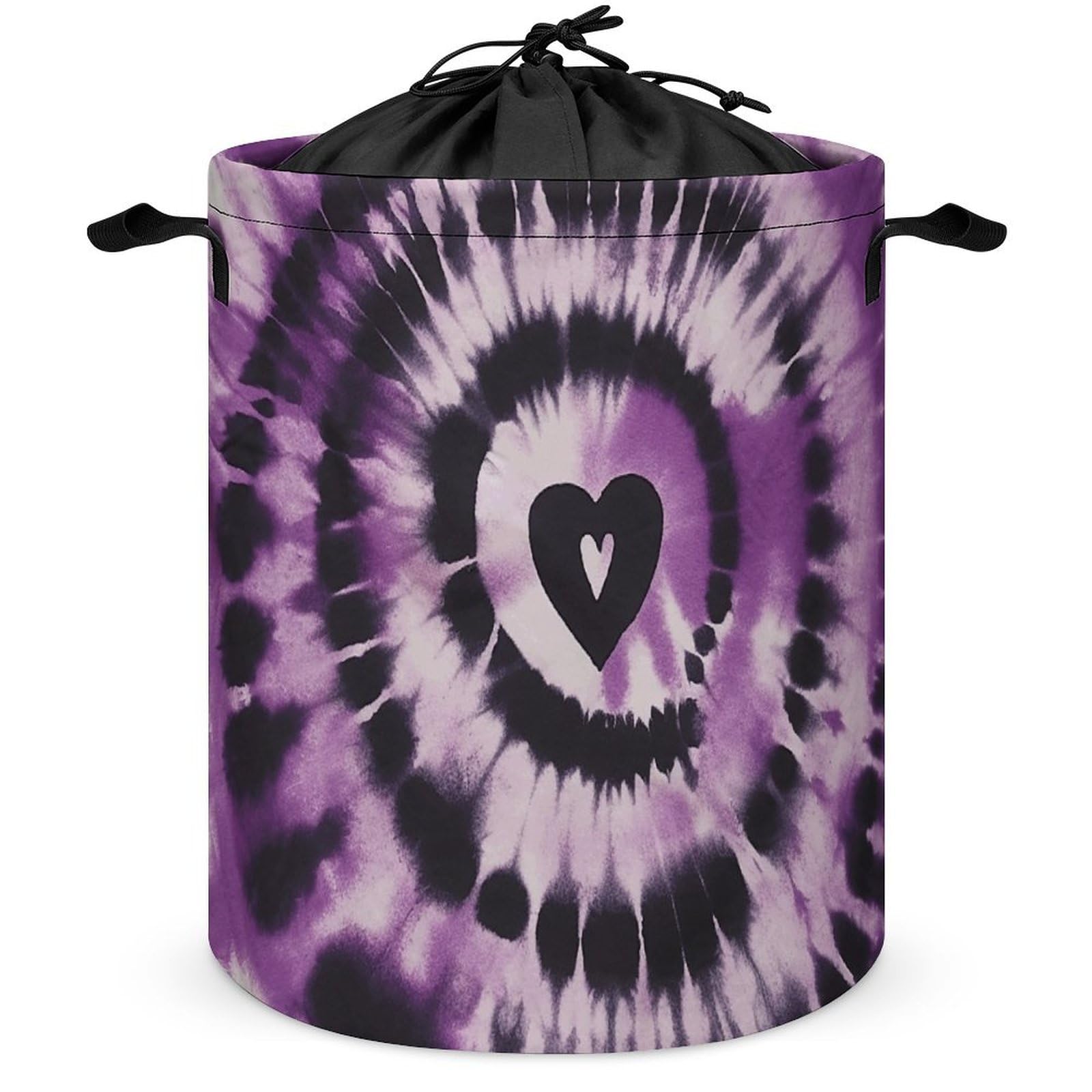 Panier à linge autoportant violet pour ranger vêtements et jouets rapidement