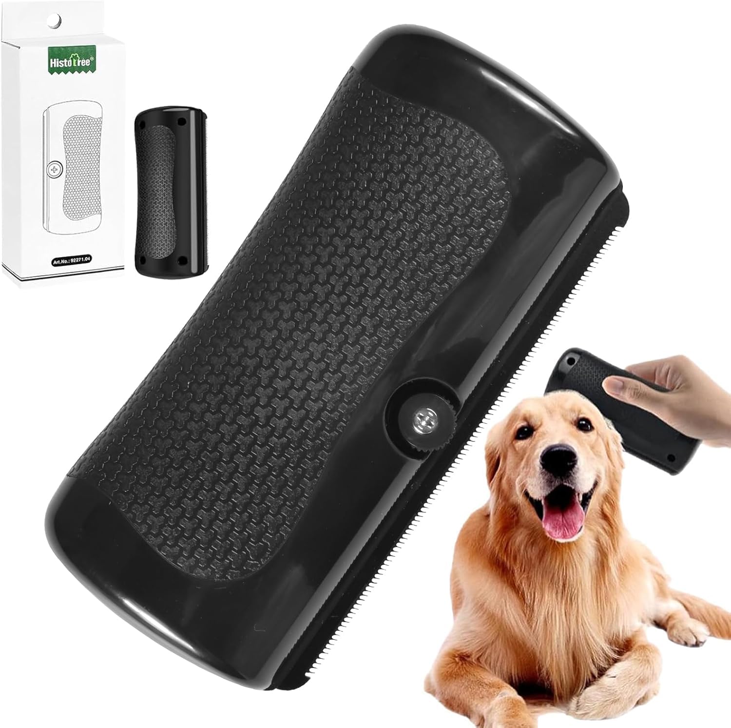 Deshedding Brush for Pets Deshedding Brush & Shedding Blade for Dogs & Cats, Wide Micro-Tooth Metal Blade Edge, Undercoat Grooming Tool for Short & Medium Coats, Effective Pet Hair Removal Supply