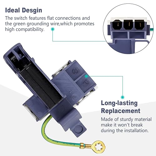 Miniatura 3 de Durable 8318084 - Repuesto para interruptor de tapa de lavadora, compatible con lavadoras Whirlpool y Kenmore, reemplaza AP3180933 PS886960