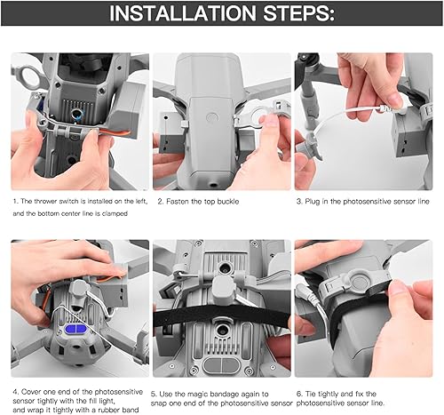 Miniatura 6 de Dron, dispensador remoto, sistema de caída de aire, regalo de anillo de boda, apto para accesorios Air 2