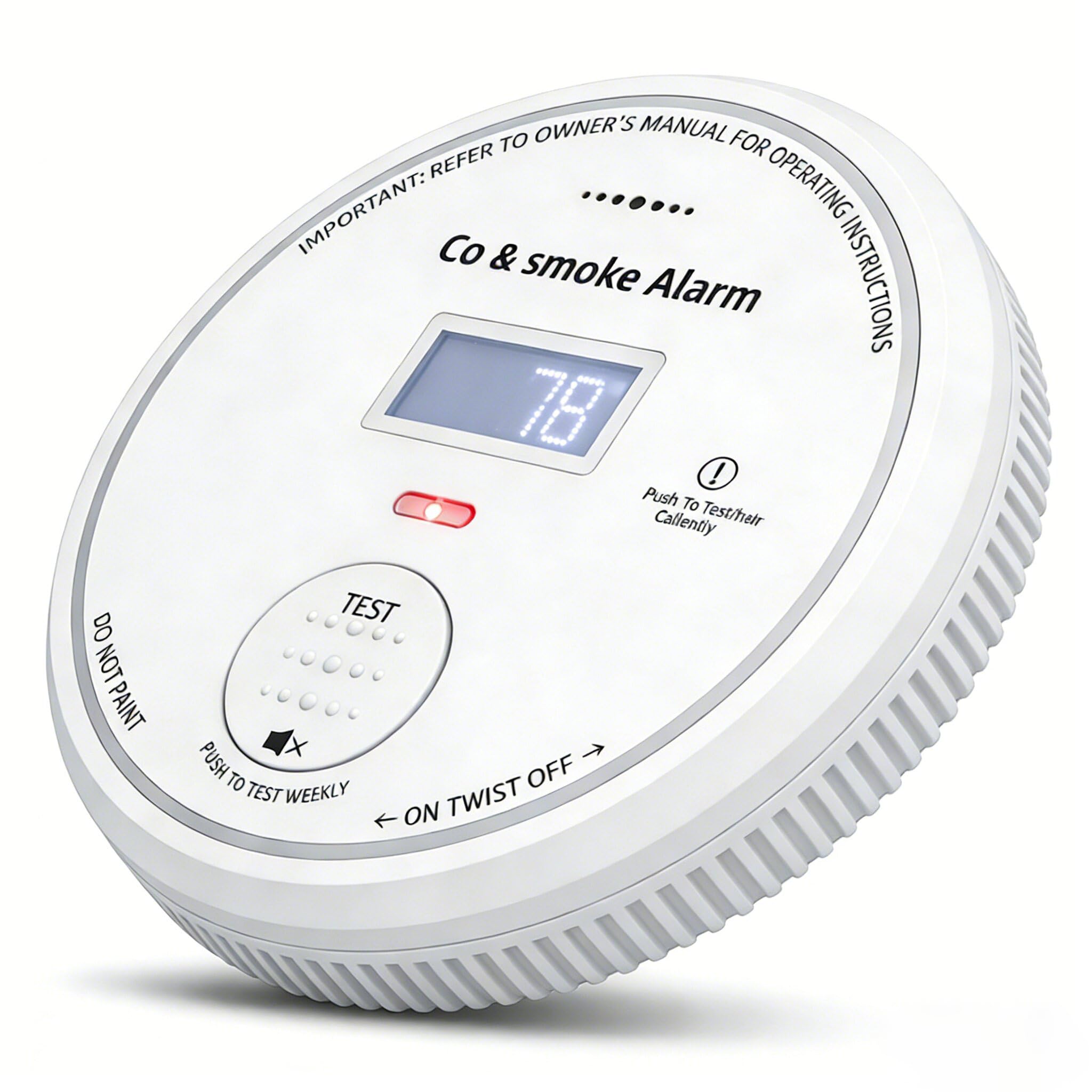 SOIRRDBF Smart WiFi Smoke & CO Detector