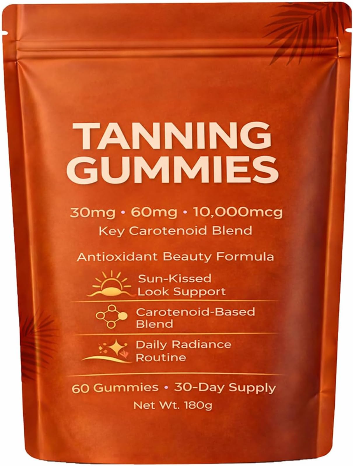 Gummies abbronzanti da donna, 2026 abbronzatura rapida senza sole, astaxantina, miscela di beta-carotene e licopene, luminosità e idratazione della pelle per un bagliore naturale, gomma di routine di