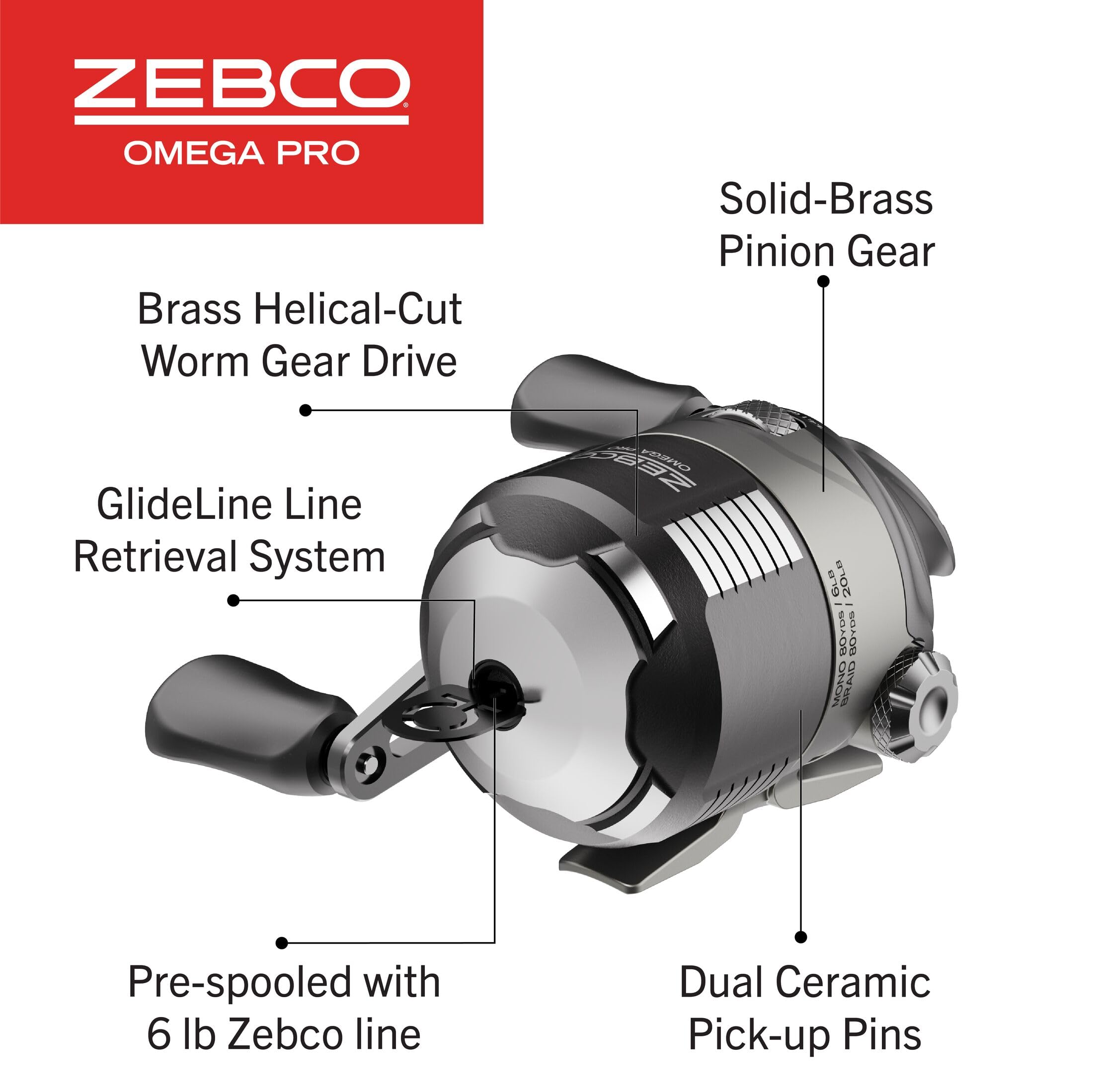 Amazon | Zebco (ゼブコ) Omega Pro スピンキャスト フィッシング
