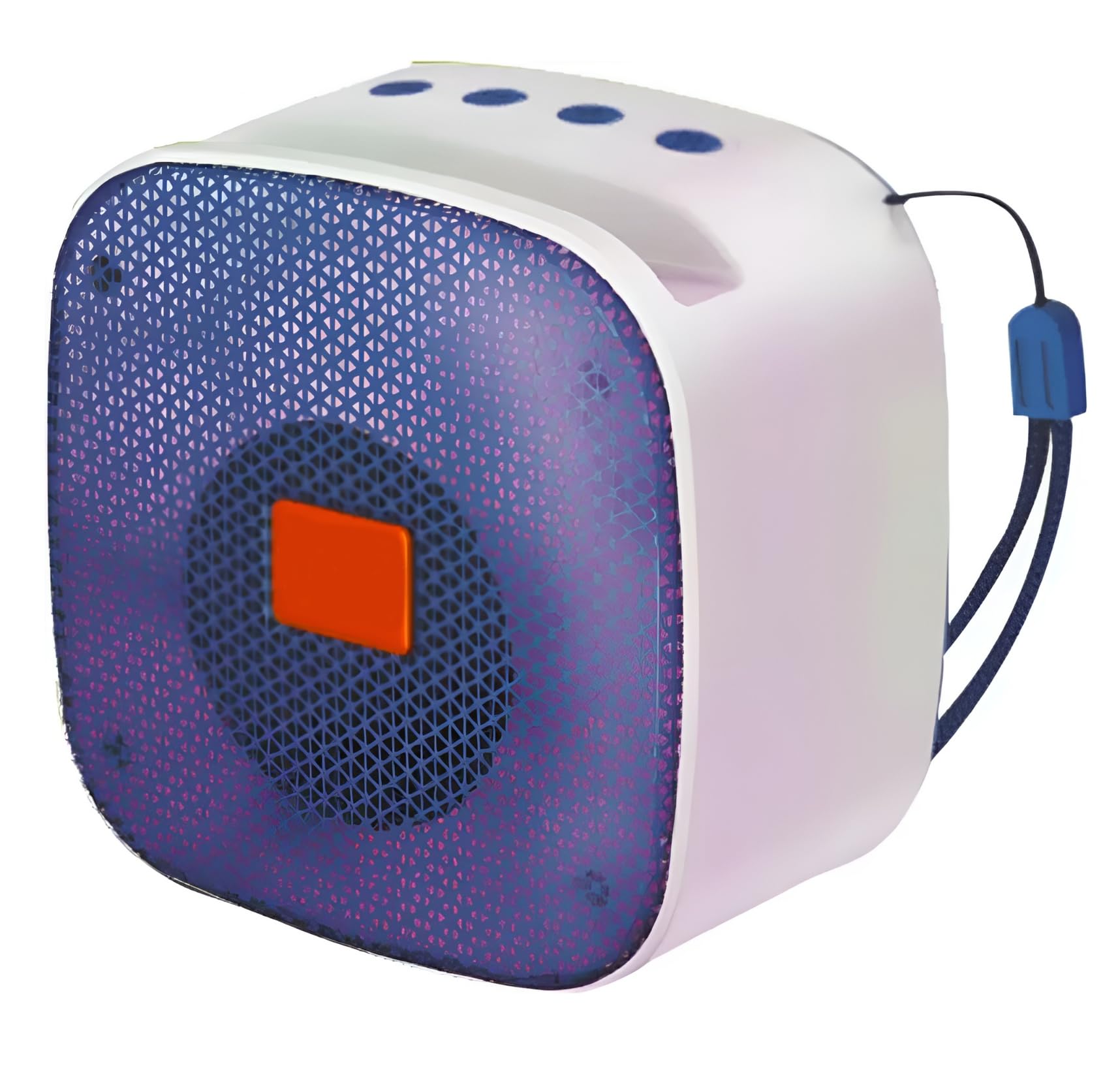 VEHOP Qube 5W Mini Bluetooth Speaker with RGB Light, 5-6Hrs Playtime, Immersive Sound, 40mm Driver, Bluetooth 5.1 with Strong Connectivity, Portable Design, Integrated Music & Call Control