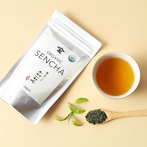 Miniatura 5 de TOMOSAN Sencha orgánico - Té verde japonés de hoja suelta, certificado USDA, Uji-Kyoto, 3.5 onzas