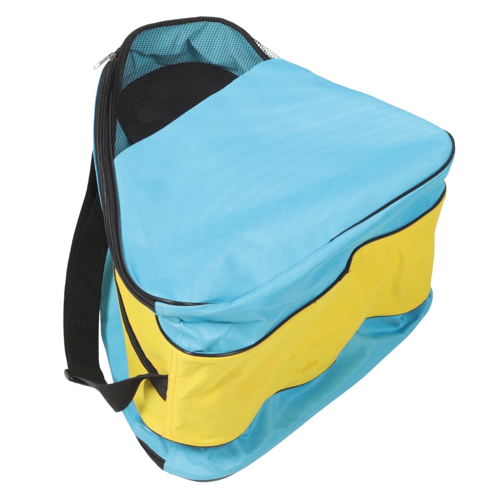TOYANDONA Borsa Zaino per Pattini a Rotelle in Nylon, Blu Giallo | Custodia per Scarpe da Pattini, Borsa da Pattinaggio, per Conservazione e Trasporto Comodo