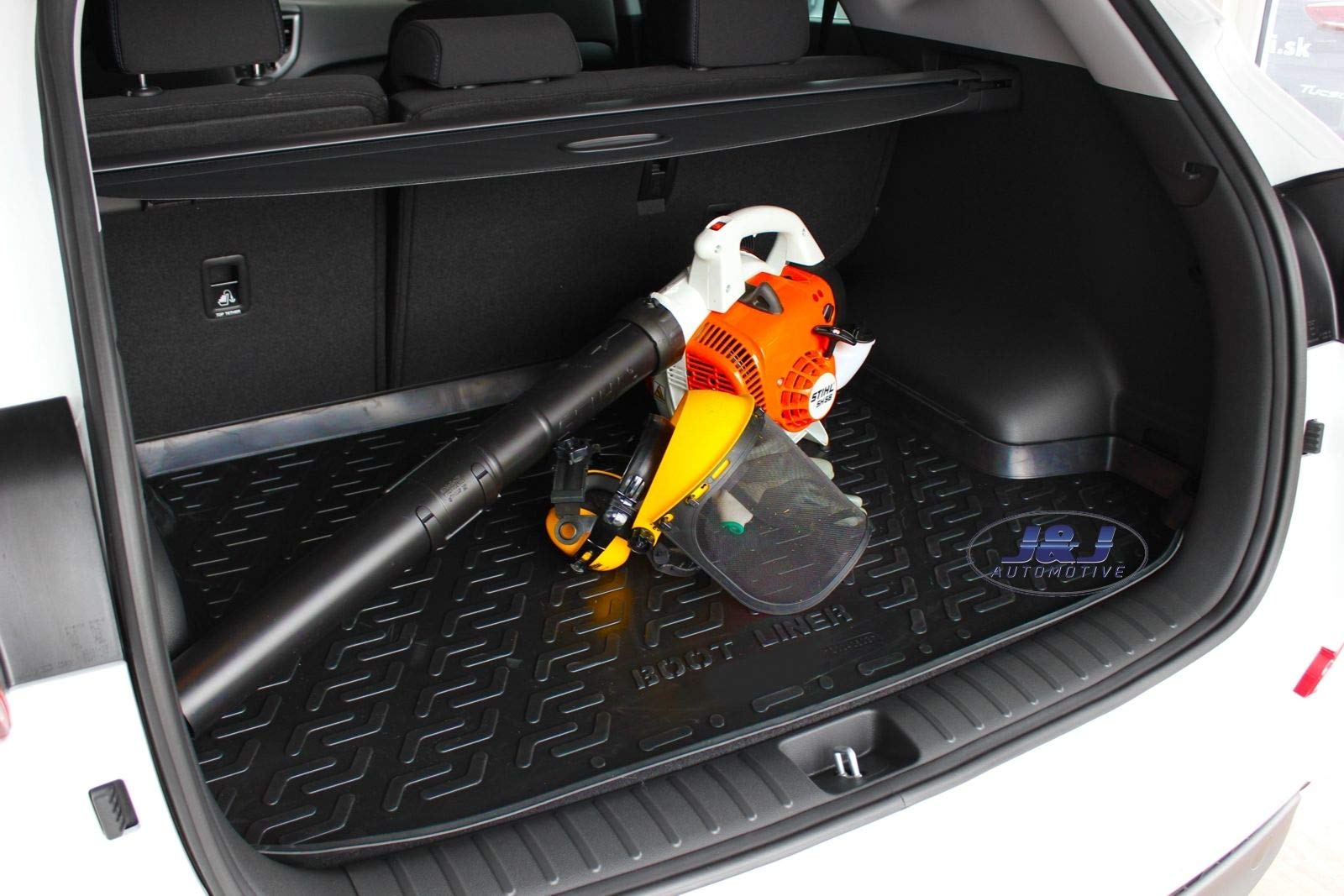 J&J AUTOMOTIVE Vasca Bagagliaio su Misura per Volkswagen Passat B8 Wagon 2014-2023, Proteggi Baule con Bordo Alto 4 cm, Antiscivolo, Inodore, Arrotolabile