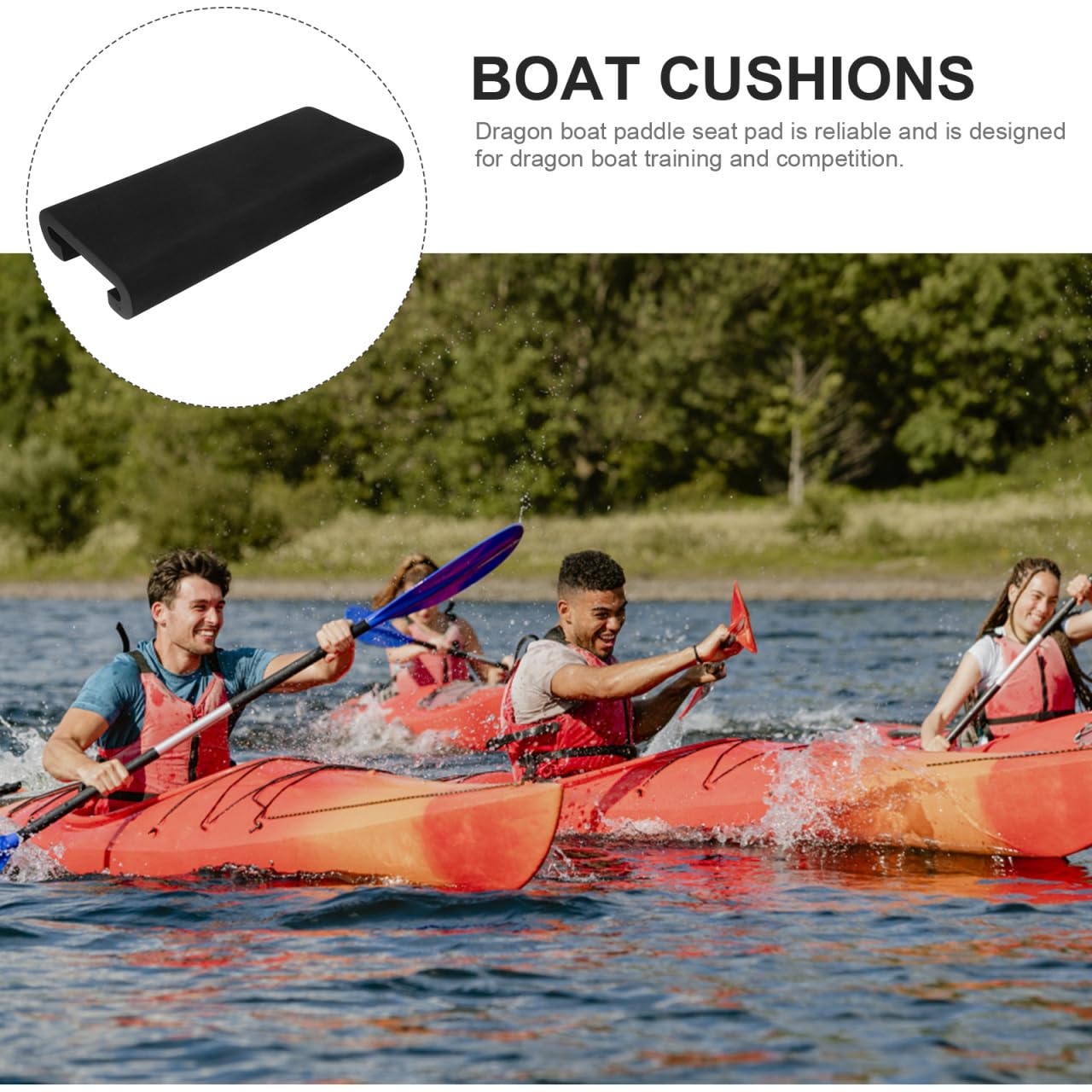 Cuscino Per Sella Barca Drago VILLFUL - Supporto Sedile In EVA Antiscivolo Per Dragon Boat